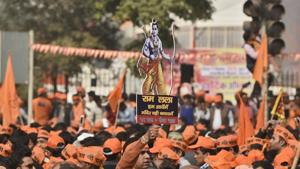 The new Hindutva that emerged post-liberalisation blended cultural pride with national assertiveness(Burhaan Kinu/HT PHOTO) The new Hindutva that emerged post-liberalisation blended cultural pride with national assertiveness(Burhaan Kinu/HT PHOTO)