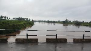 Water level of river Krishna at Arjunwad in Kohlapur district, Maharashtra.(Photo Credit: Maharashtra governmen) Water level of river Krishna at Arjunwad in Kohlapur district, Maharashtra.(Photo Credit: Maharashtra governmen)
