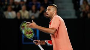 FILE PHOTO: Tennis - Australian Open - Fourth Round - Melbourne Park, Melbourne, Australia - January 27, 2020. Australia's Nick Kyrgios reacts during his match against Spain's Rafael Nadal.(REUTERS) FILE PHOTO: Tennis - Australian Open - Fourth Round - Melbourne Park, Melbourne, Australia - January 27, 2020. Australia's Nick Kyrgios reacts during his match against Spain's Rafael Nadal.(REUTERS)