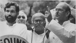 Former prime minister, VP Singh, addressing a rally in August 1990 in support of the Mandal Commission(HT) Former prime minister, VP Singh, addressing a rally in August 1990 in support of the Mandal Commission(HT)