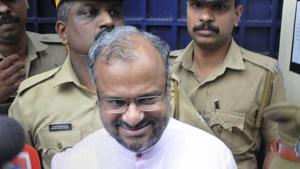 Mulakkal, while serving as Bishop of the Jalandhar Diocese of the Roman Catholic Church, was accused of raping a nun belonging to the Missionaries of Jesus congregation in a complaint filed with the Kerala Police in June 2018.(PTI file photo) Mulakkal, while serving as Bishop of the Jalandhar Diocese of the Roman Catholic Church, was accused of raping a nun belonging to the Missionaries of Jesus congregation in a complaint filed with the Kerala Police in June 2018.(PTI file photo)