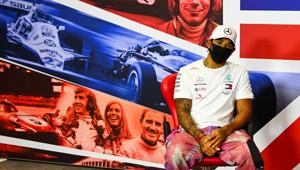 Mercedes' Lewis Hamilton during a press conference ahead of the 70th Anniversary Grand Prix.(REUTERS) Mercedes' Lewis Hamilton during a press conference ahead of the 70th Anniversary Grand Prix.(REUTERS)