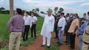 Record single-day spike of 483 Covid-19 cases was recorded in the state on Thursday. (Photo@bhupeshbaghel) Record single-day spike of 483 Covid-19 cases was recorded in the state on Thursday. (Photo@bhupeshbaghel)