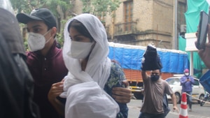 Rhea chakroborty reached ED office in Mumbai. HT photo by Anshuman Poyrekar. Rhea chakroborty reached ED office in Mumbai. HT photo by Anshuman Poyrekar.