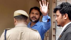 Krishak Mukti Sangram Samiti leader Akhil Gogoi ‘s arrest and prosecution has been questioned by rights activists.(PTI Photo) Krishak Mukti Sangram Samiti leader Akhil Gogoi ‘s arrest and prosecution has been questioned by rights activists.(PTI Photo)