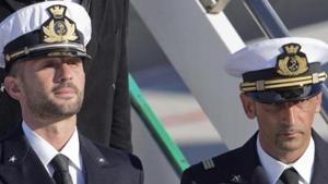 Italian marines Salvatore Girone and Massimiliano Latorre escaped prosecution in India due to an adverse verdict by UN tribunal on India’s jurisdiction for their trial.(AP Photo/File) Italian marines Salvatore Girone and Massimiliano Latorre escaped prosecution in India due to an adverse verdict by UN tribunal on India’s jurisdiction for their trial.(AP Photo/File)