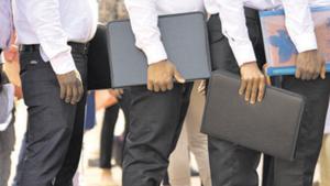 The largest employment gains were in leisure and hospitality and retail, the sectors hardest hit by the coronavirus shutdowns, the report said.(Sanchit Khanna/HT PHOTO) The largest employment gains were in leisure and hospitality and retail, the sectors hardest hit by the coronavirus shutdowns, the report said.(Sanchit Khanna/HT PHOTO)