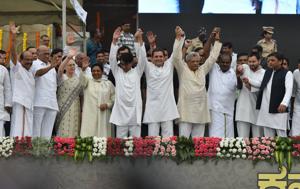 The Opposition is either setting itself up as a minor variant of the BJP, or giving up already, or countering new politics with old and rusty instruments. All three methods will fail(Arijit Sen/HT Photo) The Opposition is either setting itself up as a minor variant of the BJP, or giving up already, or countering new politics with old and rusty instruments. All three methods will fail(Arijit Sen/HT Photo)