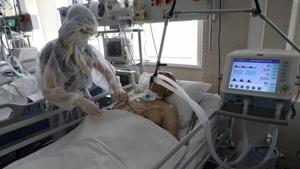 The most prevalent symptom among recovered Covid-19 patients was fatigue, the researchers said, adding over 60 per cent of people who had been treated on a ward reported fatigue, and one-third of them described it as moderate or severe.(REUTERS File/ Photo used for representational purpose only) The most prevalent symptom among recovered Covid-19 patients was fatigue, the researchers said, adding over 60 per cent of people who had been treated on a ward reported fatigue, and one-third of them described it as moderate or severe.(REUTERS File/ Photo used for representational purpose only)