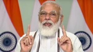 Prime Minister Narendra Modi speaks at a conclave on higher education via video conferencing in New Delhi on Friday.(PTI PHOTO.) Prime Minister Narendra Modi speaks at a conclave on higher education via video conferencing in New Delhi on Friday.(PTI PHOTO.)