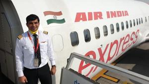 Co-pilot Akhilesh Sharma of the Air India Express flight which crash landed at Kozhikode on Friday evening. Neither of the two pilots survived the horrific crash.(HT PHOTO.) Co-pilot Akhilesh Sharma of the Air India Express flight which crash landed at Kozhikode on Friday evening. Neither of the two pilots survived the horrific crash.(HT PHOTO.)