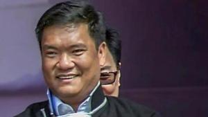 Arunachal Pradesh Chief Minister Pema Khandu.(PTI FILE PHOTO) Arunachal Pradesh Chief Minister Pema Khandu.(PTI FILE PHOTO)