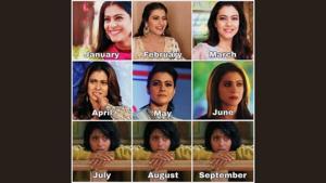 Kajol took to Instagram to share this 2020 mood calendar.(Instagram/kajol) Kajol took to Instagram to share this 2020 mood calendar.(Instagram/kajol)