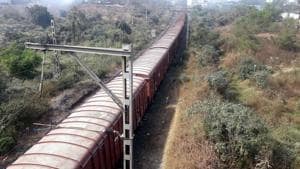 The train was flagged off via video conferencing by union agriculture minister Narendra Singh Tomar and railway minister Piyush Goyal.(HT file photo. Representative image)