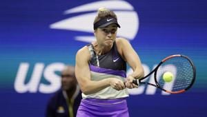 In this Sept. 5, 2019, file photo, Elina Svitolina, of Ukraine, returns a shot to Serena Williams during the semifinals of the U.S. Open tennis championships in New York.(AP) In this Sept. 5, 2019, file photo, Elina Svitolina, of Ukraine, returns a shot to Serena Williams during the semifinals of the U.S. Open tennis championships in New York.(AP)