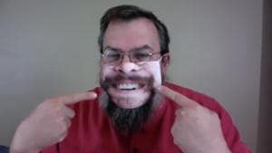 The image shows a professor named Steve Butler wearing a mask.(YouTube/@Professor Butler) The image shows a professor named Steve Butler wearing a mask.(YouTube/@Professor Butler)
