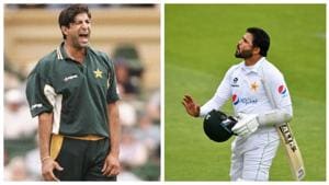 Wasim Akram not happy with Azhar Ali.(ALLSPORT/Reuters) Wasim Akram not happy with Azhar Ali.(ALLSPORT/Reuters)