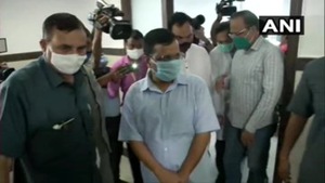 Delhi chief minister Arvind Kejriwal inaugurated a government hospital at Ambedkar Nagar on August 9, 2020.(ANI) Delhi chief minister Arvind Kejriwal inaugurated a government hospital at Ambedkar Nagar on August 9, 2020.(ANI)