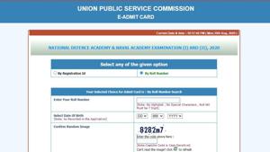 UPSC NDA 2020 admit card.(Screengrab) UPSC NDA 2020 admit card.(Screengrab)