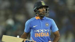 India's Ambati Rayudu leaves the field after his dismissal by Australia's Adam Zampa during the first one day international cricket match between India and Australia, in Hyderabad.(AP) India's Ambati Rayudu leaves the field after his dismissal by Australia's Adam Zampa during the first one day international cricket match between India and Australia, in Hyderabad.(AP)