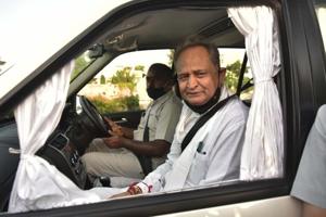 Rajasthan chief minister Ashok Gehlot in Jaipur, Rajasthan, August 3, 2020(HTPhoto) Rajasthan chief minister Ashok Gehlot in Jaipur, Rajasthan, August 3, 2020(HTPhoto)