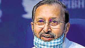 Prakash Javadekar was responding to Congress leader Rahul Gandhi, who on Sunday said the draft environment impact assessment notification of 2020 is “not only disgraceful, it is dangerous.”(PTI) Prakash Javadekar was responding to Congress leader Rahul Gandhi, who on Sunday said the draft environment impact assessment notification of 2020 is “not only disgraceful, it is dangerous.”(PTI)