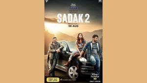 Sanjay Dutt, Alia Bhatt and Aditya Roy Kapur in a poster from Sadak 2(Fox Star Studios) Sanjay Dutt, Alia Bhatt and Aditya Roy Kapur in a poster from Sadak 2(Fox Star Studios)