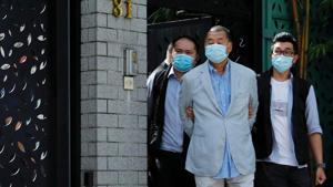 Media mogul Jimmy Lai Chee-ying, founder of Apple Daily, detained by the national security unit in Hong Kong(REUTERS) Media mogul Jimmy Lai Chee-ying, founder of Apple Daily, detained by the national security unit in Hong Kong(REUTERS)