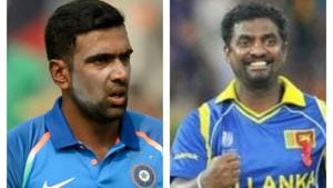 R Ashwin and Muttiah Muralitharan(Ht Collage) R Ashwin and Muttiah Muralitharan(Ht Collage)