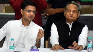 In an interview with HT, published on Wednesday, chief minister Gehlot did not rule out a floor test, saying a decision will be taken once the assembly session begins on August 14.(PTI) In an interview with HT, published on Wednesday, chief minister Gehlot did not rule out a floor test, saying a decision will be taken once the assembly session begins on August 14.(PTI)