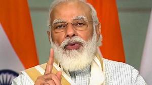 Prime Minister Narendra Modi during the launch of 'Transparent Taxation - Honoring The Honest' platform, via video conferencing, in New Delhi on Thursday.(PTI Photo) Prime Minister Narendra Modi during the launch of 'Transparent Taxation - Honoring The Honest' platform, via video conferencing, in New Delhi on Thursday.(PTI Photo)