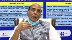 “I am happy to announce that for the first time we have come out with the list of 101 items, which we will not import, we call this list as a negative list, “ Singh had said.(ANI Photo) “I am happy to announce that for the first time we have come out with the list of 101 items, which we will not import, we call this list as a negative list, “ Singh had said.(ANI Photo)