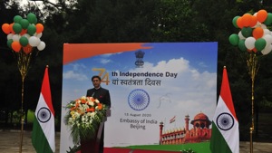 As India’s ambassador to China, Misri has been at the centre of India’s efforts to keep channels of communication open on the boundary question in the opaque corridors of power in the Chinese capital.(Photo: EOIBeijing/ Twitter) As India’s ambassador to China, Misri has been at the centre of India’s efforts to keep channels of communication open on the boundary question in the opaque corridors of power in the Chinese capital.(Photo: EOIBeijing/ Twitter)