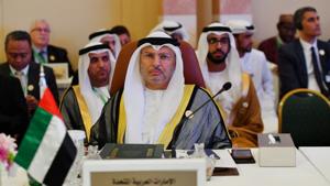 UAE Minister of State for Foreign Affairs Anwar Gargash is seen during preparatory meeting for the GCC, Arab and Islamic summits in Jeddah, Saudi Arabia.(REUTERS) UAE Minister of State for Foreign Affairs Anwar Gargash is seen during preparatory meeting for the GCC, Arab and Islamic summits in Jeddah, Saudi Arabia.(REUTERS)