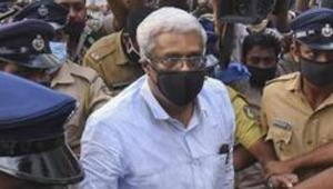 M Sivasankar, former Principal Secretary to Kerala Chief Minister, arrives at National Investigation Agency (NIA) office for interrogation in the high-profile Kerala gold smuggling case, in Kochi, on July 27.(PTI FILE PHOTO) M Sivasankar, former Principal Secretary to Kerala Chief Minister, arrives at National Investigation Agency (NIA) office for interrogation in the high-profile Kerala gold smuggling case, in Kochi, on July 27.(PTI FILE PHOTO)