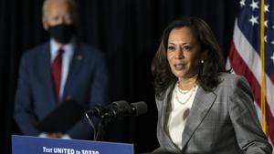 Kamala Harris, 55, was born in Oakland, California, making her a natural-born US citizen and eligible to be president if Biden were unable to serve a full term.(AP Photo) Kamala Harris, 55, was born in Oakland, California, making her a natural-born US citizen and eligible to be president if Biden were unable to serve a full term.(AP Photo)