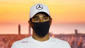 Formula One F1 - Spanish Grand Prix - Circuit de Barcelona-Catalunya, Barcelona, Spain - August 15, 2020 Mercedes' Lewis Hamilton during a press conference after qualifying FIA/Handout via REUTERS(REUTERS) Formula One F1 - Spanish Grand Prix - Circuit de Barcelona-Catalunya, Barcelona, Spain - August 15, 2020 Mercedes' Lewis Hamilton during a press conference after qualifying FIA/Handout via REUTERS(REUTERS)