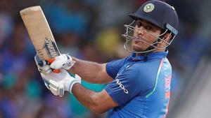 MS Dhoni plays a shot.(Reuters) MS Dhoni plays a shot.(Reuters)