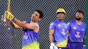File image of Piyush Chawla at CSK camp.(CSK/Twitter) File image of Piyush Chawla at CSK camp.(CSK/Twitter)