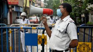 The Bengal government will observe September 1 as Police Day in recognition of the work done by the state’s police force during the Covid-19 pandemic and the subsequent lockdown.(HT PHOTO.) The Bengal government will observe September 1 as Police Day in recognition of the work done by the state’s police force during the Covid-19 pandemic and the subsequent lockdown.(HT PHOTO.)