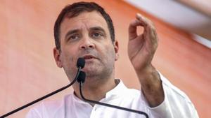 Congress leader Rahul Gandhi alleged that Facebook in India is controlled by BJP.(PTI File Photo) Congress leader Rahul Gandhi alleged that Facebook in India is controlled by BJP.(PTI File Photo)