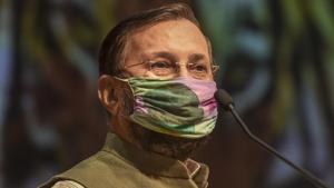 Union minister of environment, forest and climate change Prakash Javadekar during the release of a book and poster on the eve of International Tiger Day 2020 in New Delhi on July 28, 2020.(PTI File Photo) Union minister of environment, forest and climate change Prakash Javadekar during the release of a book and poster on the eve of International Tiger Day 2020 in New Delhi on July 28, 2020.(PTI File Photo)