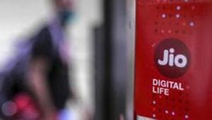 Mobile sim card packets for Jio Platforms Ltd., the mobile network of Reliance Industries Ltd., are displayed at a store in Mumbai.(Bloomberg File Photo) Mobile sim card packets for Jio Platforms Ltd., the mobile network of Reliance Industries Ltd., are displayed at a store in Mumbai.(Bloomberg File Photo)