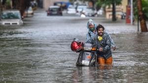 Issuing an orange alert, the Met department has predicted heavy to very heavy rainfall at isolated places in coastal areas in the state on Tuesday and Wednesday.(PTI) Issuing an orange alert, the Met department has predicted heavy to very heavy rainfall at isolated places in coastal areas in the state on Tuesday and Wednesday.(PTI)