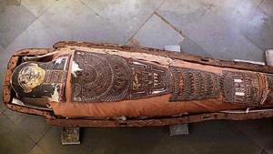 The mummy dates back to Egypt’s Ptolemaic era(Himanshu Vyas/HT Photo) The mummy dates back to Egypt’s Ptolemaic era(Himanshu Vyas/HT Photo)