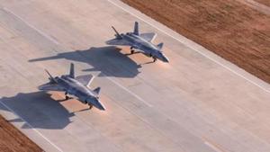 The J-20 is China’s fourth-generation medium- and long-range fighter aircraft, and it was commissioned into air force combat service in 2018. (Videograb) The J-20 is China’s fourth-generation medium- and long-range fighter aircraft, and it was commissioned into air force combat service in 2018. (Videograb)