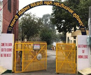 The 145-year-old Government Senior Secondary School, Multipurpose, near Rekhi Cinema in Ludhiana.(HT PHOTO) The 145-year-old Government Senior Secondary School, Multipurpose, near Rekhi Cinema in Ludhiana.(HT PHOTO)