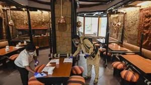 The service will start once restaurant owners receive the order from the excise department. (HT Photo ) The service will start once restaurant owners receive the order from the excise department. (HT Photo )