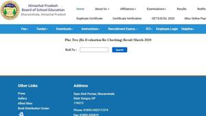 HPBOSE class 12 revaluation and rechecking results 2020.(Screengrab) HPBOSE class 12 revaluation and rechecking results 2020.(Screengrab)