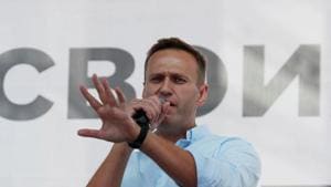 Navalny’s allies believe his sickness is linked to his political activity.(Reuters file photo) Navalny’s allies believe his sickness is linked to his political activity.(Reuters file photo)